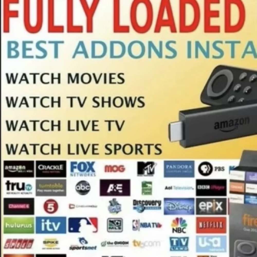Unlocked firestick. Watch tv shows movies live sports and video games